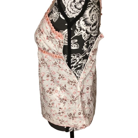 Vintage Forever 21 Floral Sequin Tank Top Flowers Coastal Beach Vacation - Picture 5 of 10